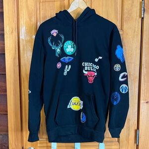 Men's Black NBA Team Logo Hoodie